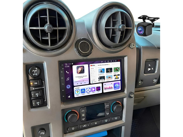 7' Double Din Car Radio Stereo for Hummer H2 2003-2006 with Wireless CarPlay & Android Auto IPS Touchscreen Head Unit WiFi GPS Navigation Bluetooth...