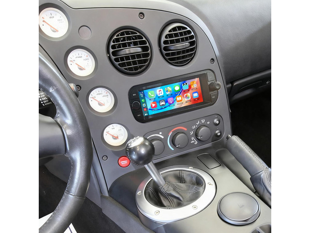 Car Stereo Radio Upgrade for Dodge Viper 2003-2009 Android 14 Stereo Replacement 6.86' Touch Screen Double Din Head Unit GPS Navi Support...