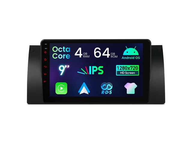 Android 14 Car Stereo for BMW X5 E53 1999-2006, 9 Inch Touch Screen Car Radio GPS Navigation Bluetooth Built-in DSP Head Unit Wireless CarPlay...
