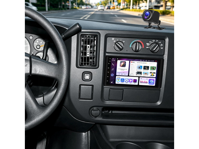 2+64G 7 inch Car Stereo Radio for Chevy Express 1500 2500 3500 2003-2006 Android 14 Car Radio Wireless Carplay & Android Auto, 7' Touch Screen Head...