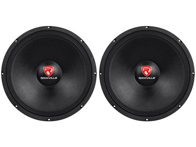 RVP15W4 15' Raw DJ Subwoofer, 4 Ohm, 51 Oz Magnet, 2-Pack 1000W Peak, 500W RMS, Replacement Woofer, 2.5' CCAW Voice Coil, Banana Plug Terminals,...