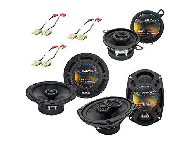 Replacement Speaker Set Fits Jeep Grand Cherokee 1999-2004 6x9 6.5 and 3.5 inch drivers, 450 300 and 90 watt handling, WJ 2000 drop-in upgrade,...