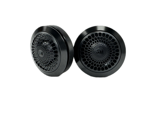 SA-1T v4 1' Soft Dome Tweeter Pair - 65W RMS High-Fidelity Car Audio Tweeters with 92dB Sensitivity & Multi-Crossover Options for Crisp, Smooth Highs