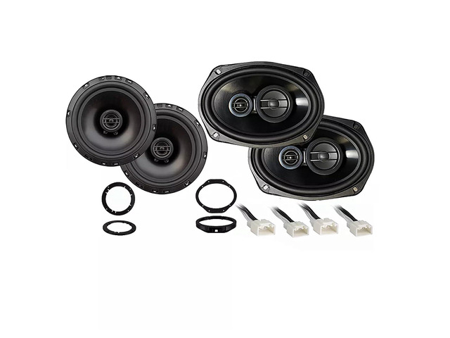 Speaker Replacement Package Fits Ford F-150 F150 2015-2019 6.5 and 6x9 truck door sound upgrade combo, factory stereo restore, easy DIY install,...