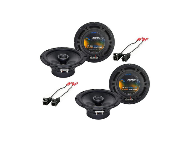 Fits GMC Canyon 2004-2012 Speaker Replacement with Harness 6.5 inch 300 watt door drivers, plug-and-play wiring included, cleaner highs and...