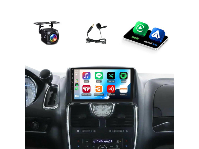 10.1' Screen Radio for Chrysler Town & Country 2008 2009 2010 2011 2012 Car Radio Touch Screen with CarPlay Android Auto GPS Bluetooth, WiFi,...
