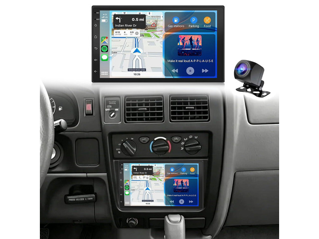 7' Car Stereo Upgrade for Toyota Tacoma 1998-2004 w/CarPlay Android Auto Double Din Android 14 IPS Touchscreen for Tacoma Radio w/GPS Bluetooth...