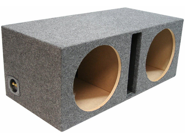 Car Audio Dual 15' Vented Subwoofer Stereo Sub Box Ported Enclosure 3/4' MDF