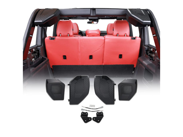 IAG I-Line Rear Speaker Pods for Ford Bronco 2021+ 4dr, Not Sport/Raptor Dramatically improves weak factory rear sound, no cutting or drilling,...