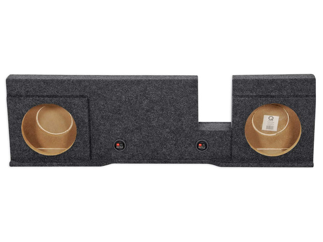 REC36 Dual 10' Subwoofer Box, 2004-2008 Ford F150 Xcab/SuperCrew Enclosure, Underseat Downfire, Custom Fit, Charcoal Carpet, 5/8' MDF, 0.7 Cu Ft...