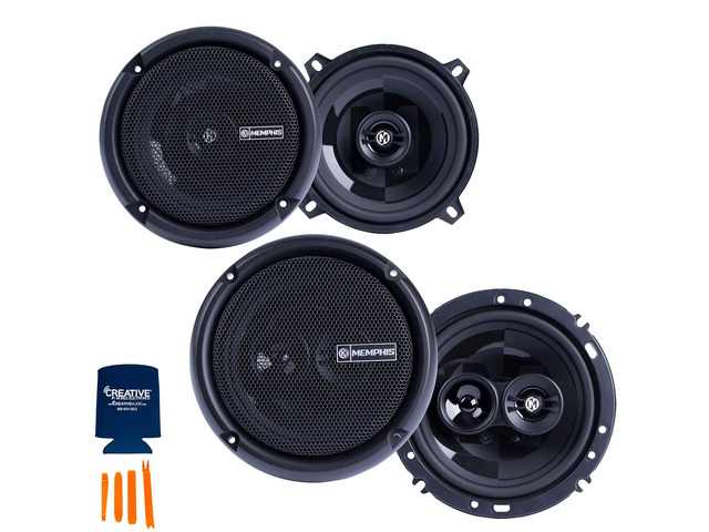 1 Pair of PRX5 5.25' Coaxial Speakers and 1 Pair of PRX603 6.5' 3-Way Coaxial Power Reference Series Speakers