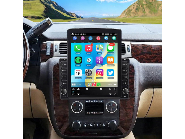 Android 13 Double Din Car Stereo Radio for GMC Yukon Denali 2007-2014 with Wireless Carplay Android Auto 9.7 in Touchscreen for GMC Yukon Denali...