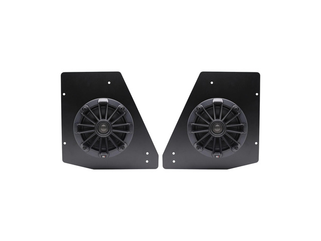 Tuned Rear Speaker Kit for Can-Am Defender 2017-2025, 6.5' Coaxial 2-Way Speakers with 0.75' Titanium Tweeters and Mounting Brackets, Black