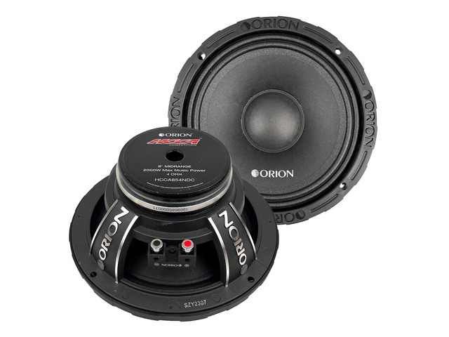 HCCA854NDC HCCA Series 8 Ultra Efficient Neodymium Midrange Dust Cap Loudspeakers, 2000W Max Power, 500W RMS, 4 Ohm, 2.5 Voice Coil - High Output...
