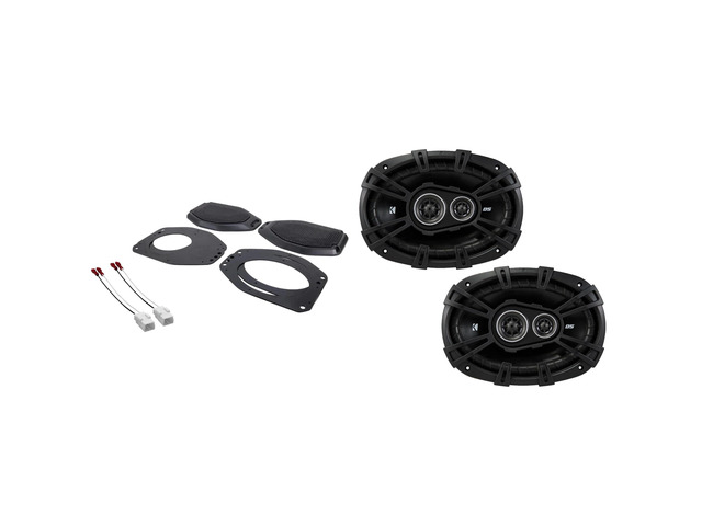 43DSC69304 6x9 DS-Series Coaxial Speakers and Sound Bar Mounting Kit Compatible with Jeep JL (2018-2023) & JT (2020-2023)