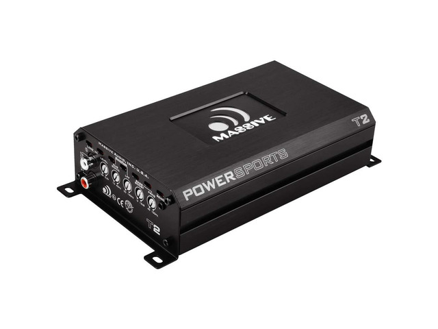 T2 Marine 1-Ohm Mono Block Amplifier 800W RMS Waterproof Marine Amp, Compact Class D Power, Boat, UTV & ATV Audio Upgrade
