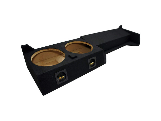 Fits Nissan Frontier Crew Cab 2005-2019 Dual 10' Subwoofer Box ASC Custom truck sub enclosure, unloaded design, add your own 10 inch drivers,...