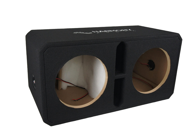 Empty Dual 12 Inch Subwoofer Box Vented Port Sub Enclosure Unloaded 2-driver cabinet, deep hard-hitting bass response, rugged build quality,...