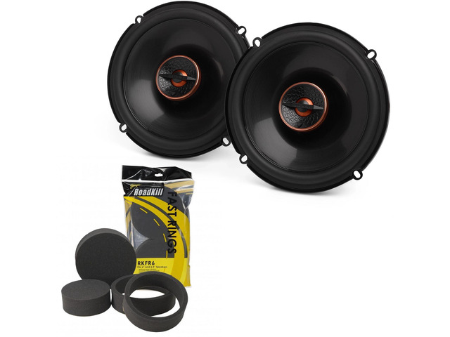 Reference Series 1 Pair REF607F 6.5' 2-Way Coax Set with RKFR6 Roadkill Fast Rings 6' & 6.5'