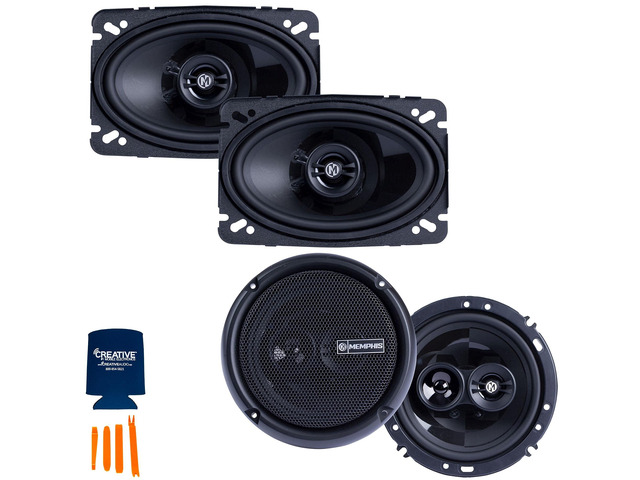 1 Pair of PRX46 4x6 Coaxial Speakers and 1 Pair of PRX603 6.5' 3-Way Coaxial Power Reference Series Speakers
