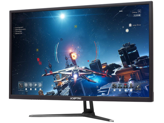 New 32' QHD 1440p 2560x1440 LED Monitor HDMI DisplayPort up to 85Hz Build-in Speakers Blue Light Shift, Machine Black 2020