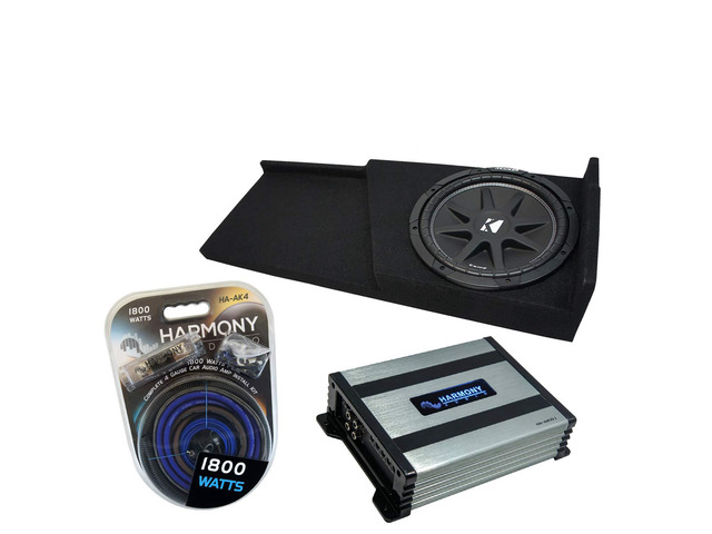 Kicker Comp C10 10' Sub Box Amp Fits 2007-2013 GMC Sierra Extended Cab Loaded subwoofer package for your pickup, vehicle-specific enclosure,...