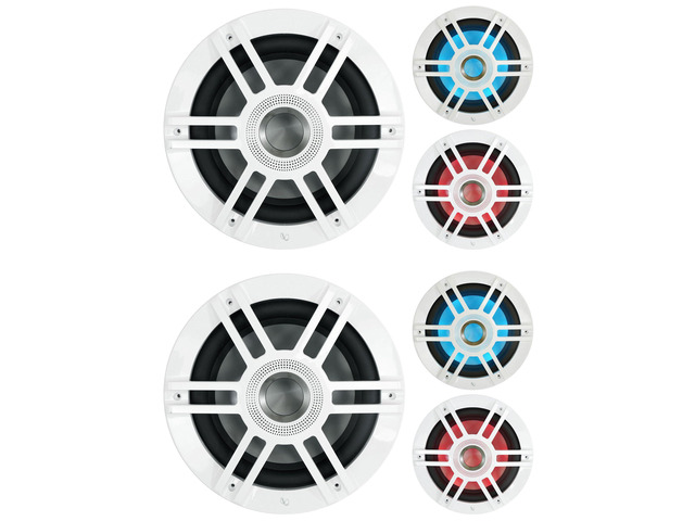 Infinity Kappa 1010M 10 in 900-Watt Peak/300-Watt RMS Marine Subwoofers, RGB Lighting, 2 or 4-Ohm SSI, for Boats and Watercraft, 2-Piece