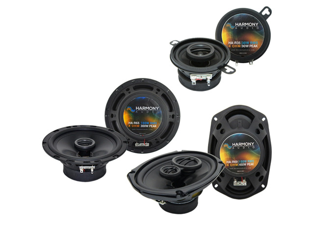 Fits Toyota Tacoma 2005-2015 Speaker Package 6x9 6.5' 3.5' 450 300 and 90 watt power handling, front and rear door replacement, complete upgrade...