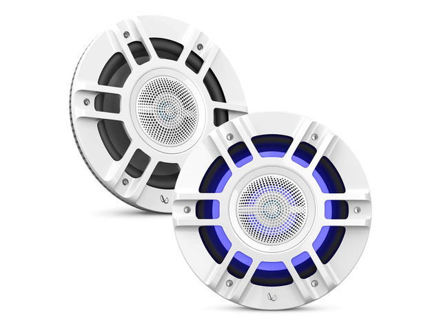 KAPPA8130MAM - Kappa Marine KAPPA8130M White 8' Premium 3-Way RGB LED Convertible Speakers