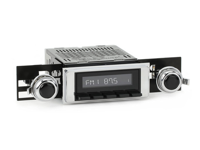 RetroRadio AM FM Stereo 53P-73P Black Compatible with 1969 Chevrolet Camaro