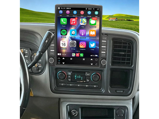 2+32G Android 15 Car Stereo Radio for 2003 2004 2005 2006 GMC Sierra 1500,9.7' Touch Screen Multimedia Player w/Wireless Carplay & Android GPS...