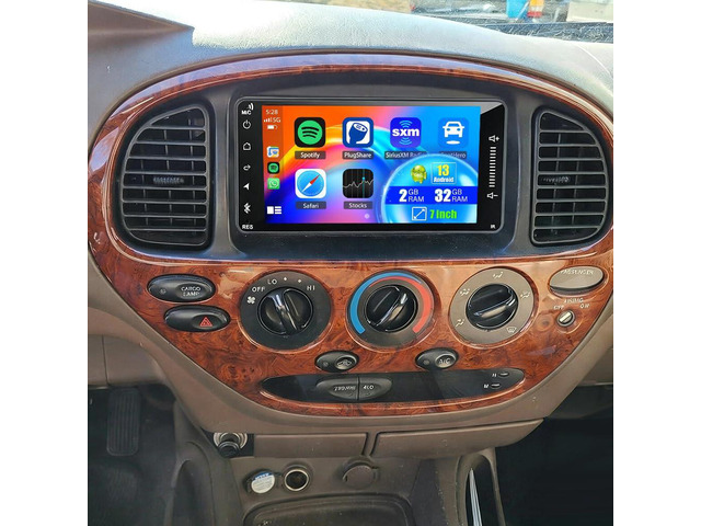 Double Din Car Stereo for Toyota Tundra 2000-2006 with Carplay Android Auto, 7 Inch Touchscreen Car Audio Receiver for Tundra 00-06 w/GPS Bluetooth...
