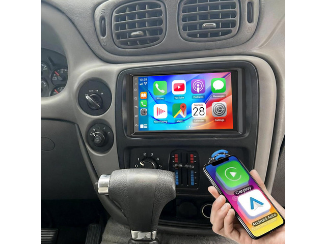 4+64G Double Din Car Stereo Upgrade for 2004-2006 Chevy Blazer Trailblazer Android 14 Radio Replacement 7' Touch Screen Head Unit w/Wireless...