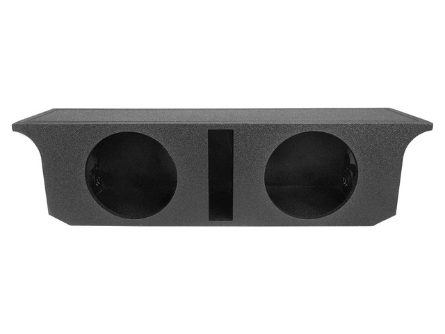 REC112 Dual 10' Subwoofer Box for 2007-2016 Jeep Wrangler 4-Door Sealed MDF Enclosure, 1.6 Cu Ft per Sub, 39 Hz Tuning, Gold-Plated Terminals,...