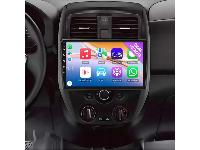 Android 13.0 Double Din Car Stereo for Versa Sedan 2015-2019 with Carplay Android Auto10 Inch Touch Screen Car Audio Multimedia Receiver with GPS...