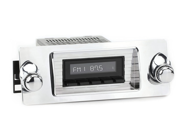 RetroRadio AM FM Stereo 06P-76P Black Compatible with 1947-53 Chevrolet Truck