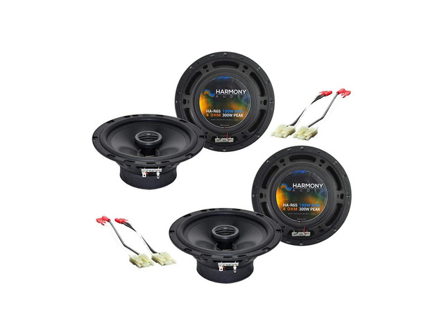 Fits Chevy Tracker 1998-2004 R5 Speaker Upgrade Package Rhythm Series replacement stereo sound kit, plug-in harness included, installs in factory...