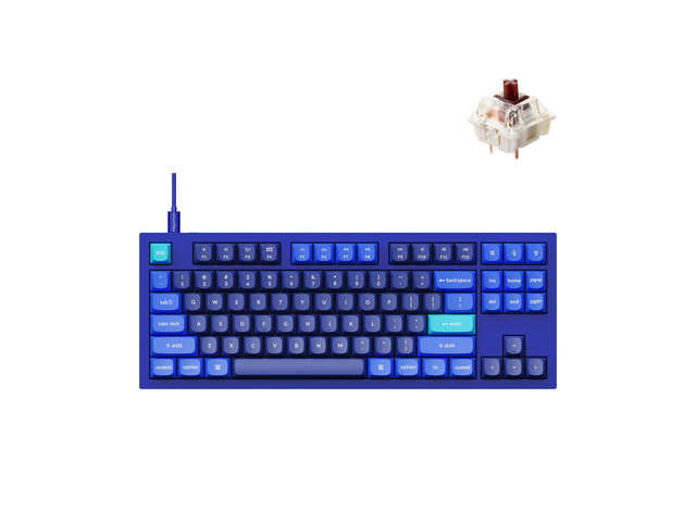 Q3 QMK/VIA Wired Custom Mechanical Keyboard, Full Aluminum TKL Layout, Programmable Macro with Hot-swappable Gateron G Pro Brown Switch, Compatible...