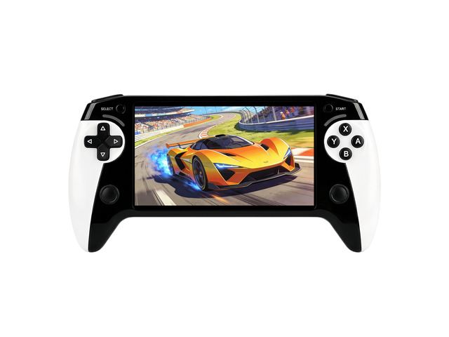 Handheld Game Console with 5.5 Inch HD Screen, Handle Grip Design, with Built-in Retro Games, TV Output, Game Save Support, Video & Music Playback,...