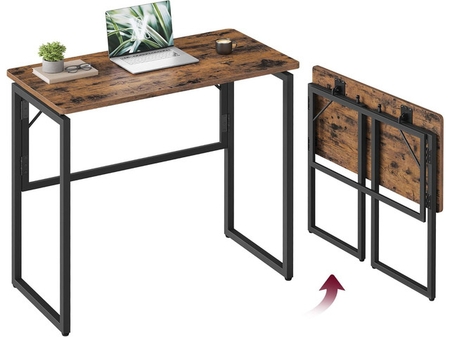 Folding Desk, Small Computer Desk, Foldable Table 31.5 Inch