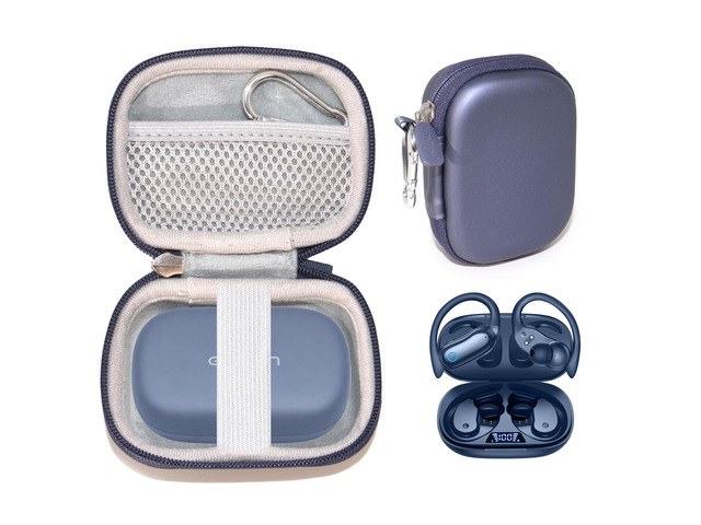 Case for GNMN Active Noise Cancelling Ear Buds Wireless Earbuds 96hrs Playback Bluetooth Headphones (Midnight Blue)