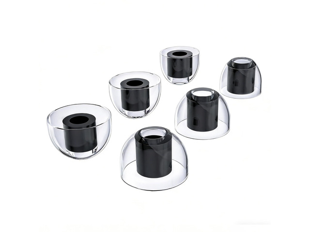 Universal Replacement Earbuds Tips L/M/S, Hi-Fi Liquid Silicone Ear Tips 3 Pairs Anti-Slip Comfort Tips, Enhanced Bass & Noise Isolation, Fit...