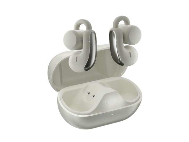 Open Ear Clip-On Wireless Earbuds, Bluetooth 5.4 Headphones with ANC & Dual Mics, IP65 Waterproof, 18-Hour Playtime Earphone, Touch Control &...