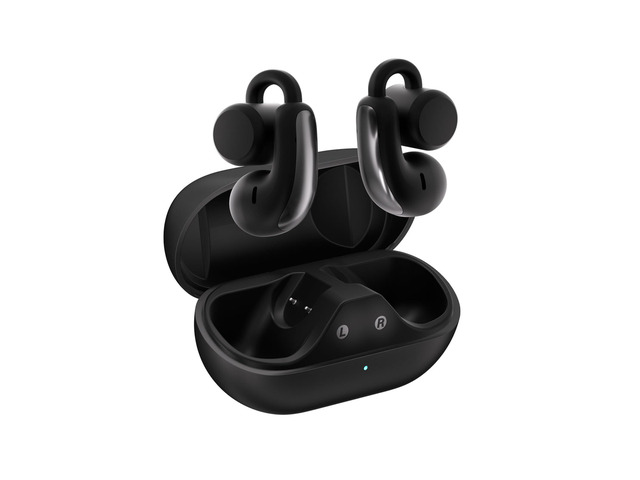 Open Ear Clip-On Wireless Earbuds, Bluetooth 5.4 Headphones with ANC & Dual Mics, IP65 Waterproof, 18-Hour Playtime Earphone, Touch Control &...