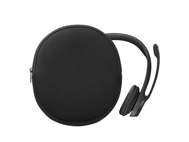 Neoprene Headphone Case for H390 Cover Over-Ear Headset Storage Pouch - Soft Travel Carry Bag Black