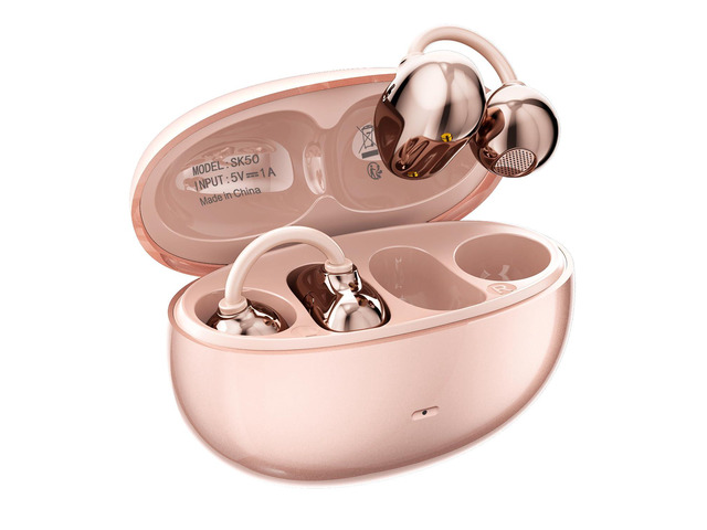 Open Ear Earbuds Clip on Earbuds Earbuds for Small Ears with Spatial Audio,Invisible Fit Air Conduction Headphones, Bluetooth 6.0 Open-Ear Clip for...