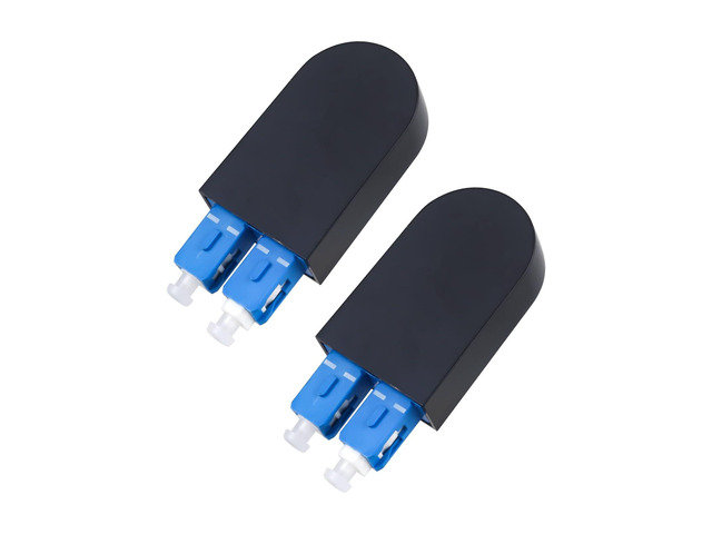2-Pack SC/UPC Fiber Optic Loopback Adapter Singlemode 9/125 Optical Cable Test Adapter Connector for Testing Applications