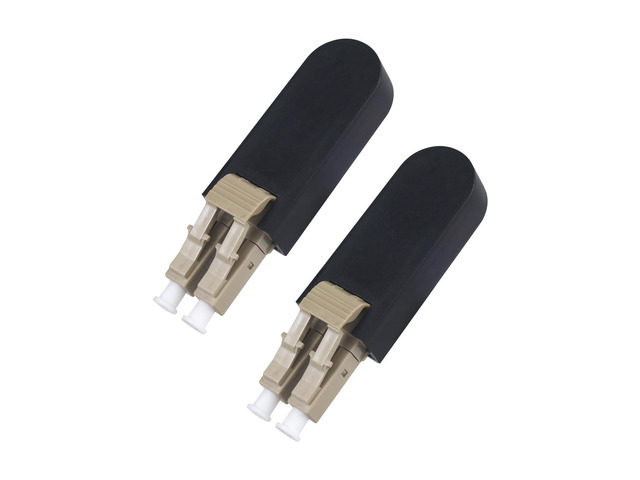 LC/OM2 Fiber Optic Loopback Adapter Optical Cable 50/125 Multimode Test Adapter Connector for Testing Applications, 2 Pack