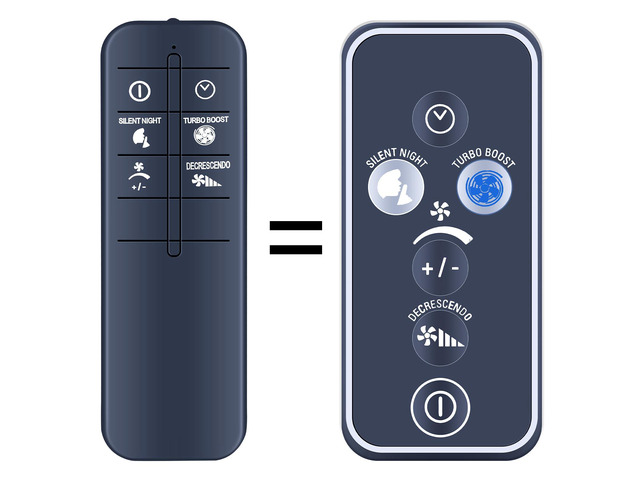 New Replacement Remote Control for Rowenta Fan Turbo Silence Extreme VU5670 for VF567X VU567X VU5670F0 VU5670F2