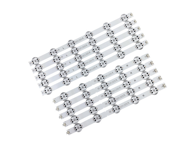 5 Pieces LED Backlight Strips for LG 75'' TV 75UM7570PUD 75UM7570AUE 75UK6190PUB 75UK6570PUB 75UK6570AUA SSC_75UK62 & 65_11LED_SVL750A24_REV1.0